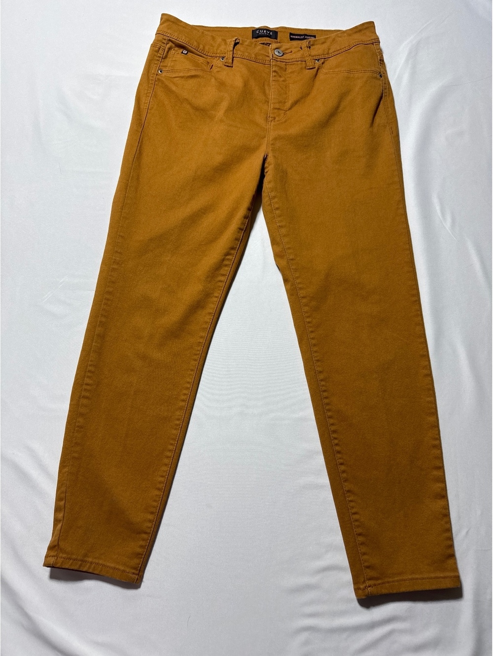 Curve Appeal Minimalist Jegging in Mustard - Comfy Chic!